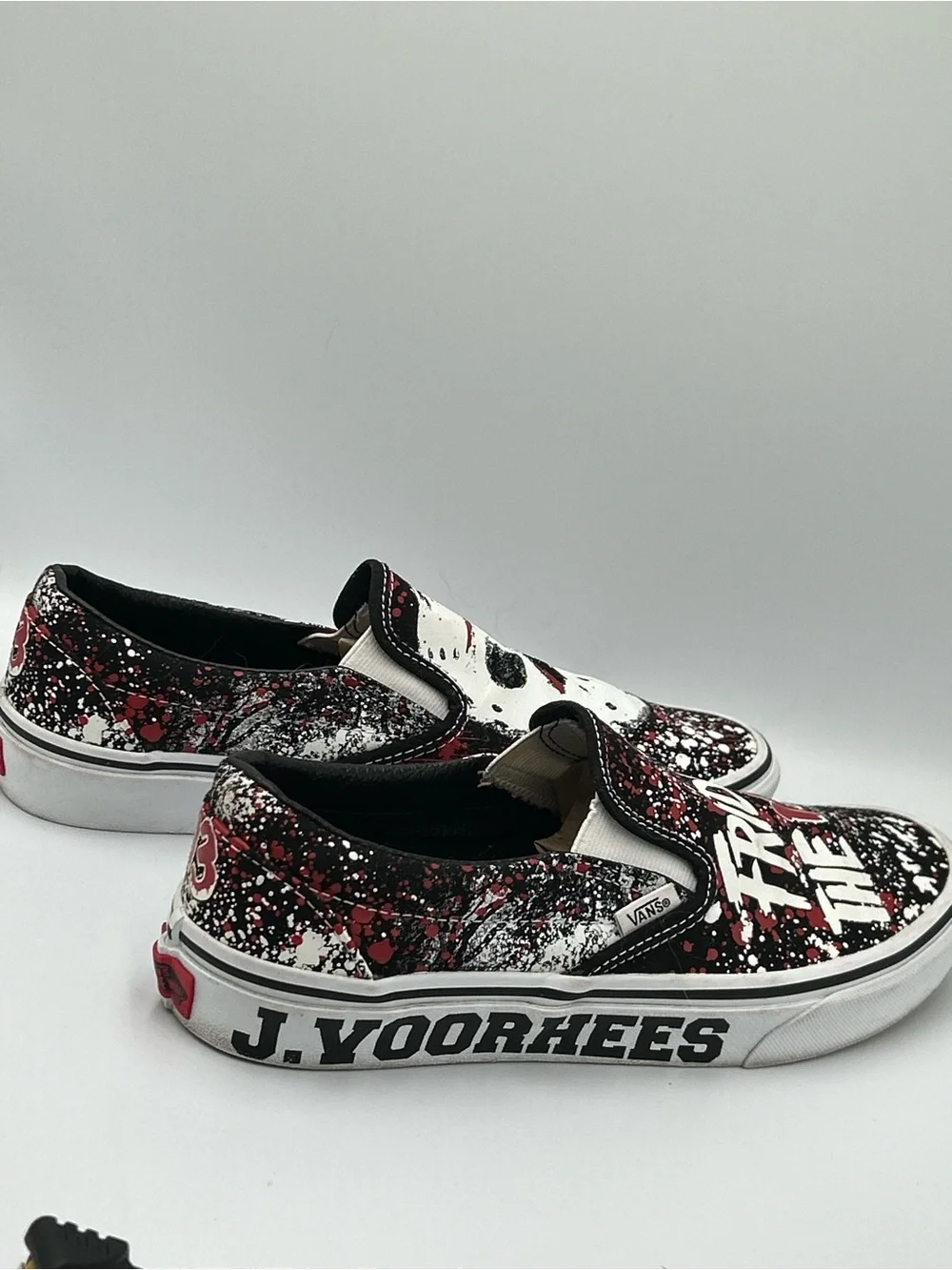 Van’s Friday the 13th' Slip-On Sneakers Jason Voorhees Men’s 8 Women’s 9.5